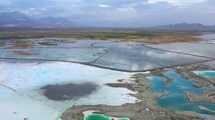 aerial view of lake