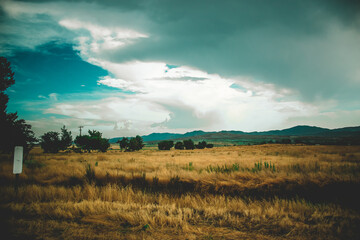 landscape with clouds