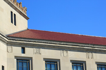 roof of the building