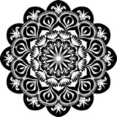Mandala vector. India. Geometry. Ornament. Decoration. Tattoo
