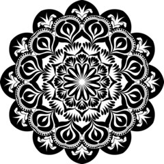 Mandala vector. India. Geometry. Ornament. Decoration. Tattoo