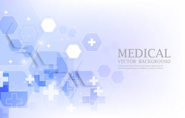 abstract futuristic vector medical background