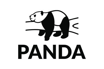 The panda design concept. Very suitable in various business purposes, also for icon, symbol, logo or etc.