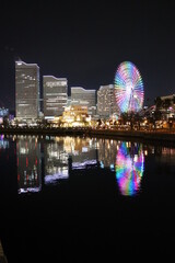横浜みなとみらいの夜景
