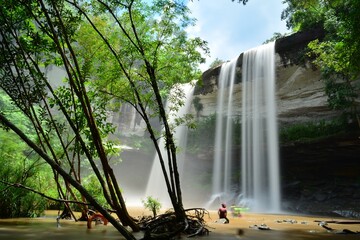 The majesty of Huai Luang Waterfall, Thailand