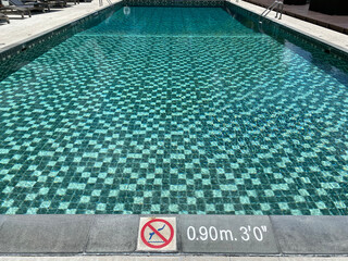 Hotel swimming pool in Bangkok