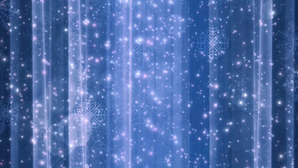  クリスマス用のキラキラした背景イラスト