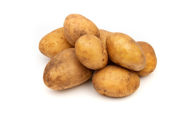 New potato isolated on white background