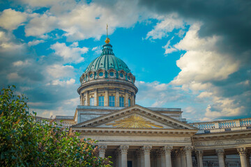 Obraz premium Kazan Cathedral in the city of St. Petersburg.