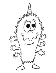Cute Monster Vector Illustration Art