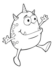 Cute Monster Vector Illustration Art