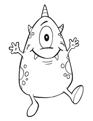Cute Monster Vector Illustration Art
