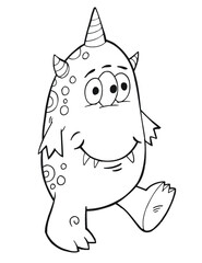 Cute Monster Vector Illustration Art