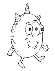 Cute Monster Vector Illustration Art