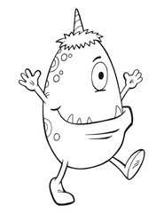 Cute Monster Vector Illustration Art