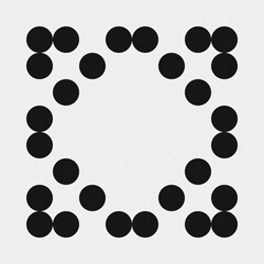 Abstract Cross Pattern Dots Logo generative computational art illustration