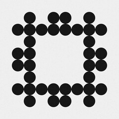 Abstract Cross Pattern Dots Logo generative computational art illustration