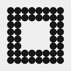 Abstract Cross Pattern Dots Logo generative computational art illustration