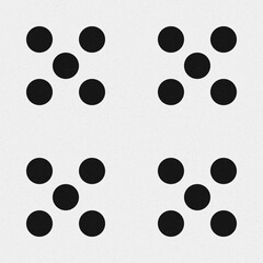 Abstract Cross Pattern Dots Logo generative computational art illustration