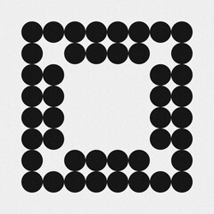 Abstract Cross Pattern Dots Logo generative computational art illustration