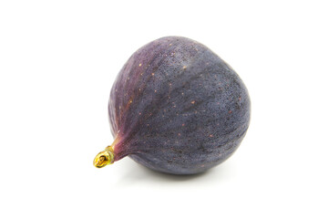 Ripe sweet fresh organic fig fruit isolated on white background.