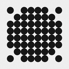 Abstract Cross Pattern Dots Logo generative computational art illustration