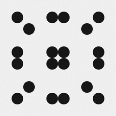 Abstract Cross Pattern Dots Logo generative computational art illustration