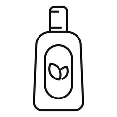 Sauna oil bottle icon. Outline sauna oil bottle vector icon for web design isolated on white background