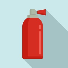 Fire extinguisher for car icon. Flat illustration of fire extinguisher for car vector icon for web design