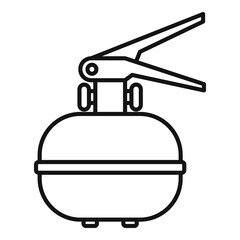 Fire extinguisher foam icon. Outline fire extinguisher foam vector icon for web design isolated on white background