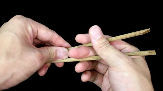 箸の持ち方-右手