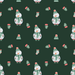 Drawing winter clothes and things. Beautiful greeting card. Close-up