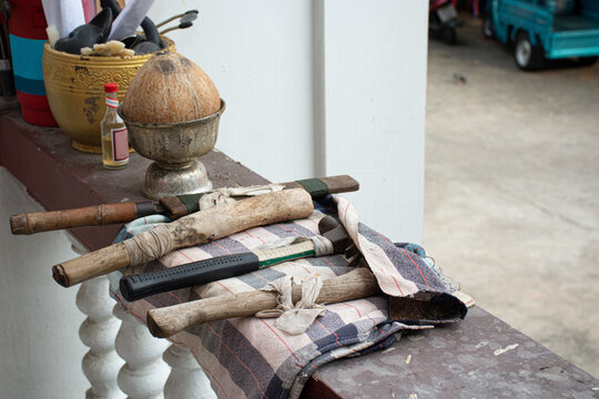 the corpse in the coffin is prepare in the cremate, religious ritual for the cremate in Thailand
