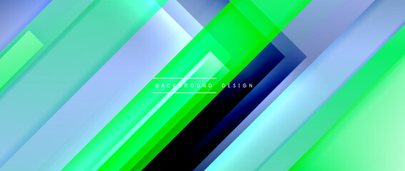 Dynamic lines on fluid color gradient. Trendy geometric abstract background for your text, logo or graphics