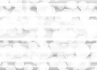 White bokeh light on gray color background.