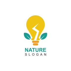 energy saving logo design, organic logo saving electricity