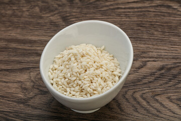 Raw arborio rice for Risotto