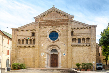 View at the Cathedral of Santa Maria Maggiore in Fano, Italy