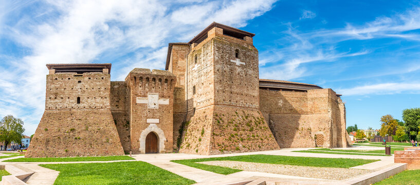 Panoramic view at the Sismondo Fortress in Rimini - Italy