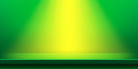 plank table green and light shine for background, plank wood vivid green color on wall room, copy space for advertise product display, table plank front view for backdrop