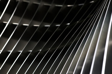 Close up of a metallic surface
