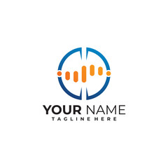 audio logo icon vector isolated