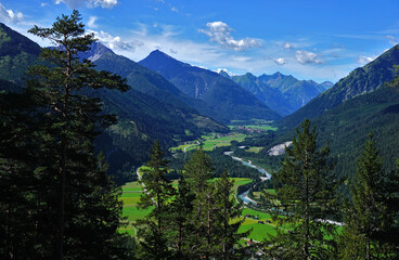 Fototapeta na wymiar Lechtal, Österreich, Tirol