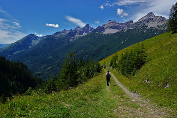 Fototapeta na wymiar Lechtal, Österreich, Tirol, Wandern auf der Stablalpe