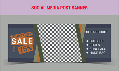 Modern fashion sale banner collection discount sale offer social media Instagram post-Facebook cover page timeline template set creative