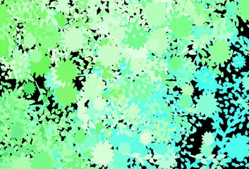 Light Green vector texture with abstract forms.
