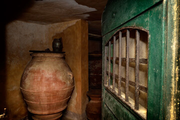 old wine barrel