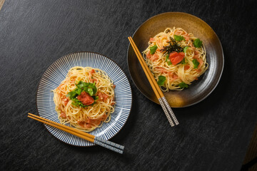 たらこパスタ spaghetti with salted cod roe sauce