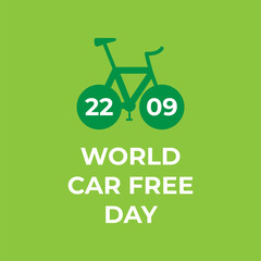 Design for world car free day awareness event. 22 September  