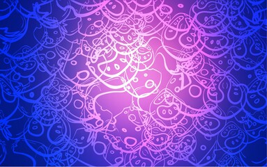 Light Blue, Red vector texture with delicious snacks. Fast Food on blurred abstract background with colorful gradient. Design for ad, poster, banner of cafes or restaurants.